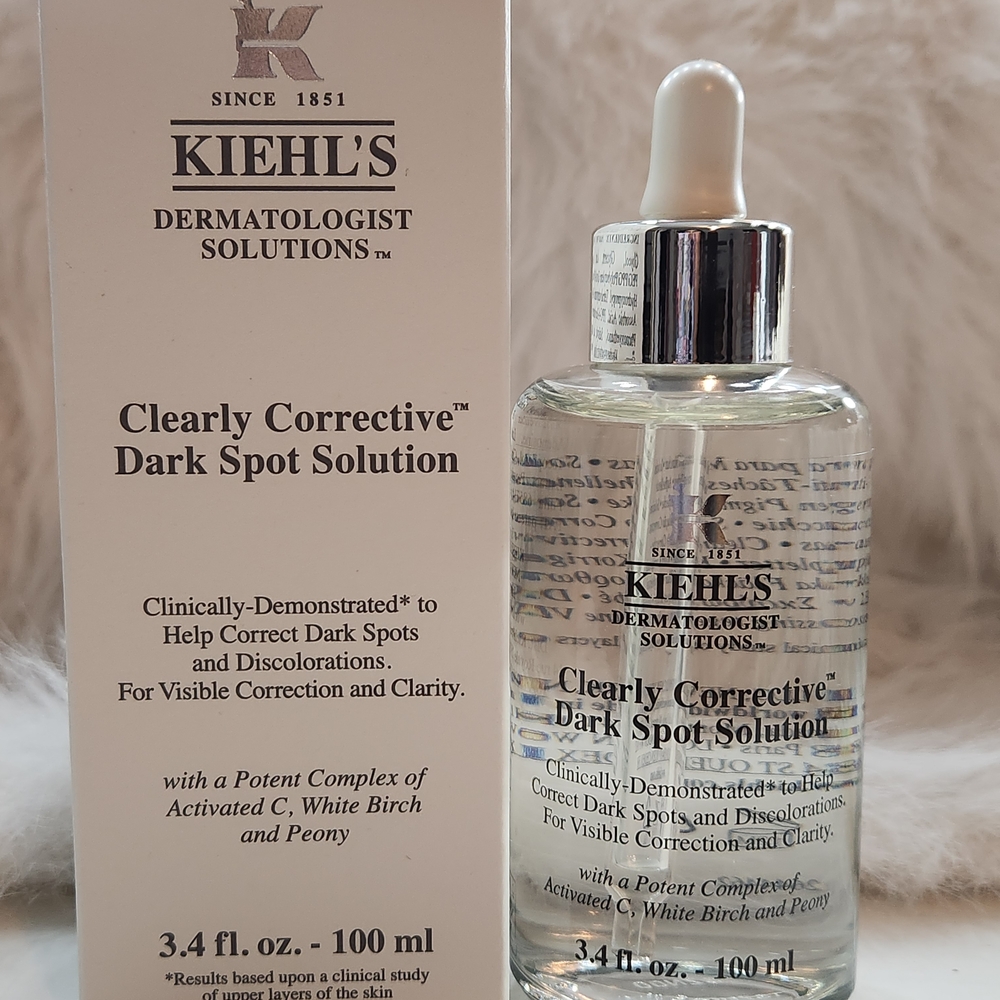Kiehl's Clearly Corrective Dark Spot Solution - Silver and White
